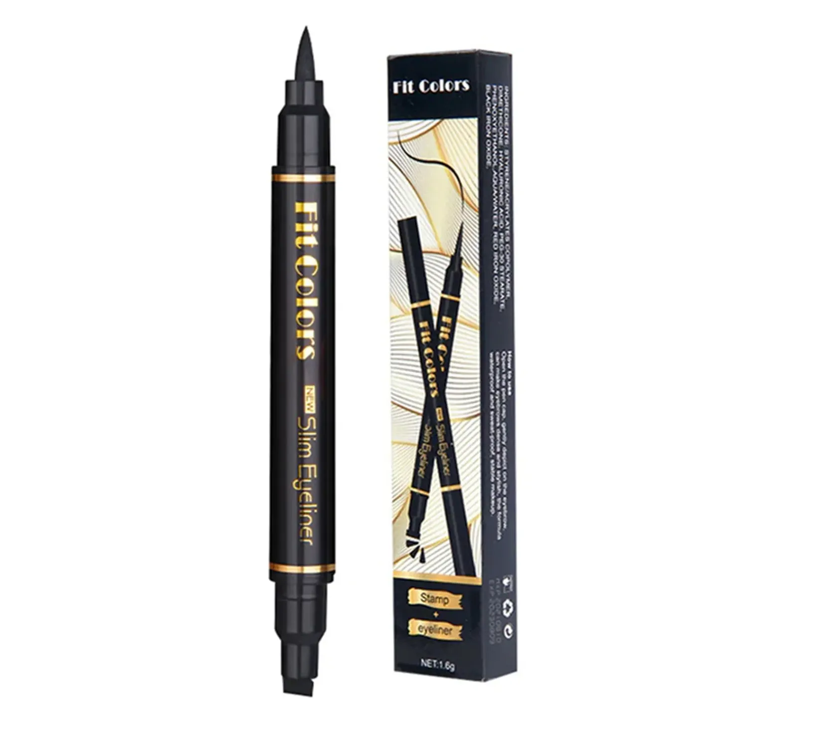 Sello Delineador De Ojos Fino Fit Colors + Delineador de ojos (EL02)