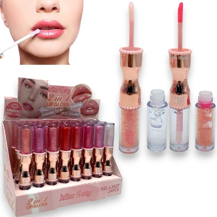 LIP GLOSS 2IN1 TONOS SURTIDOS MISS BETTY (L3827)	