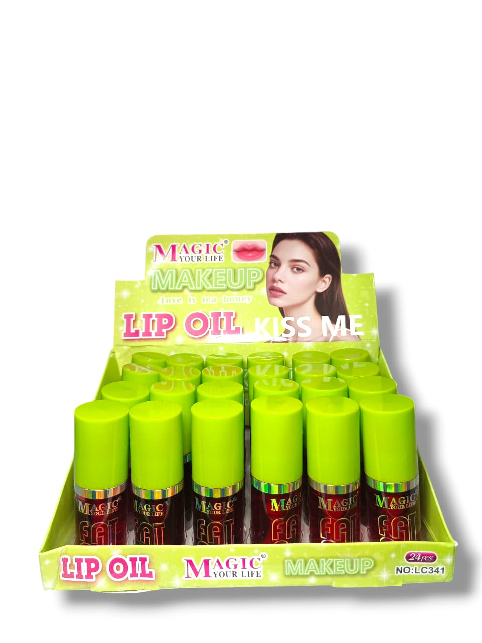 TINTA DE LABIOS APLICADOR JUMBO KISS ME FAT OIL MAGIC  (LC341)