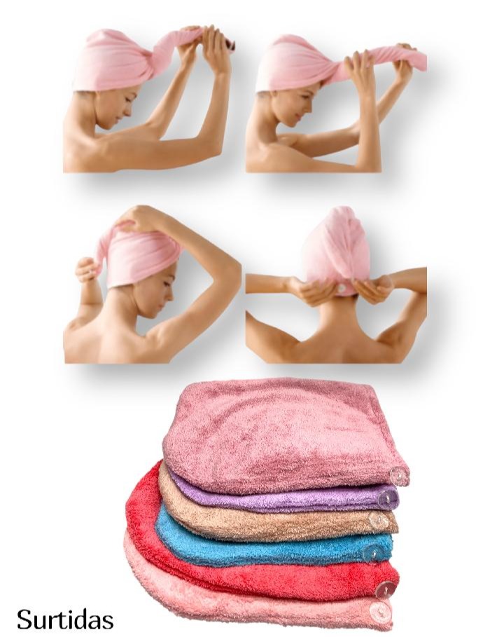 TOALLA DE MICROFIBRA PARA EL CABELLO (REF SA-5015)