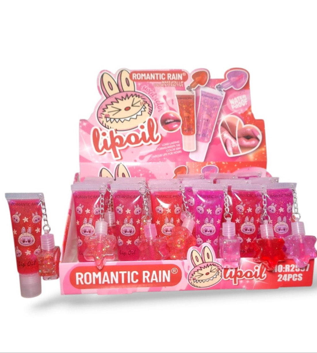 LIP GLOSS LLAVERO ROMANTIC RAIN  ( R2597 )
