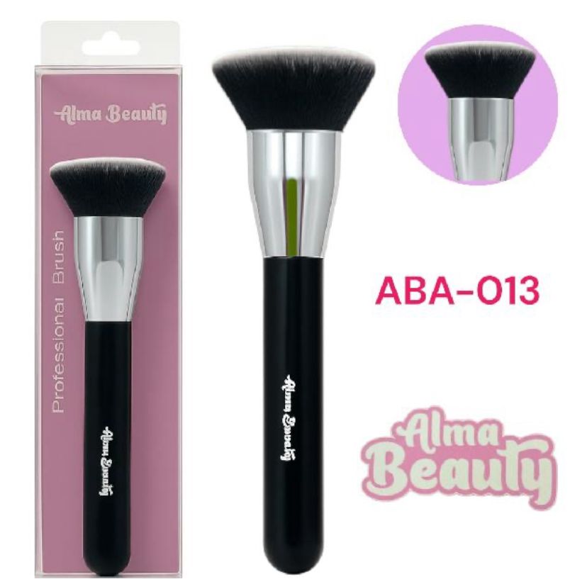 ALMA BEAUTY BROCHA PROFESIONAL KABUKI PLANA PARA BASE (ABA-013)
