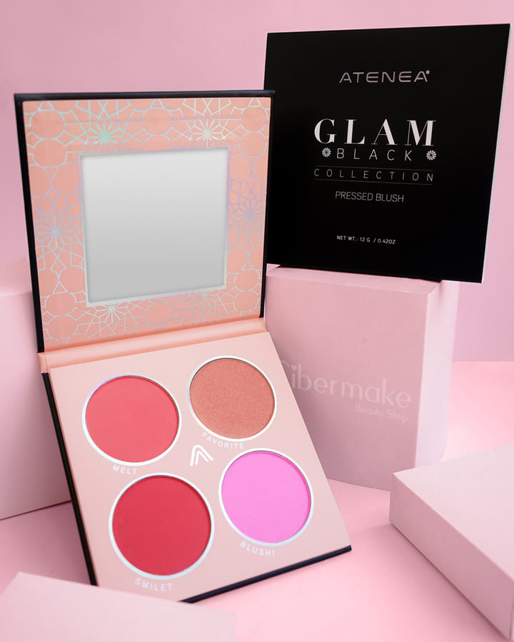 PALETA DE RUBOR X4 ATENEA GLAMBLACK 
