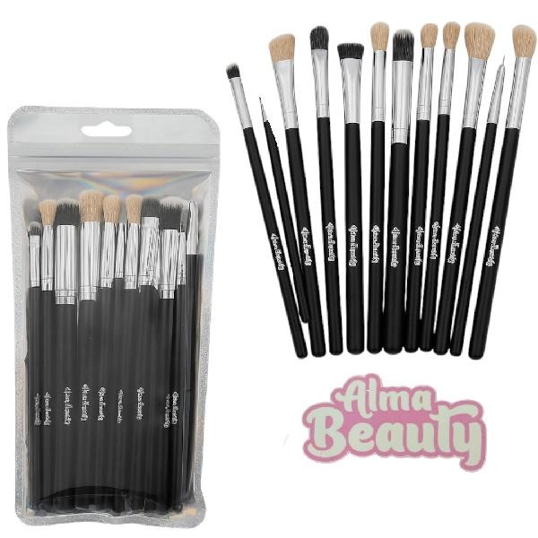 SET DE BROCHAS PARA OJOS ALMA BEAUTY(ABA-027)
