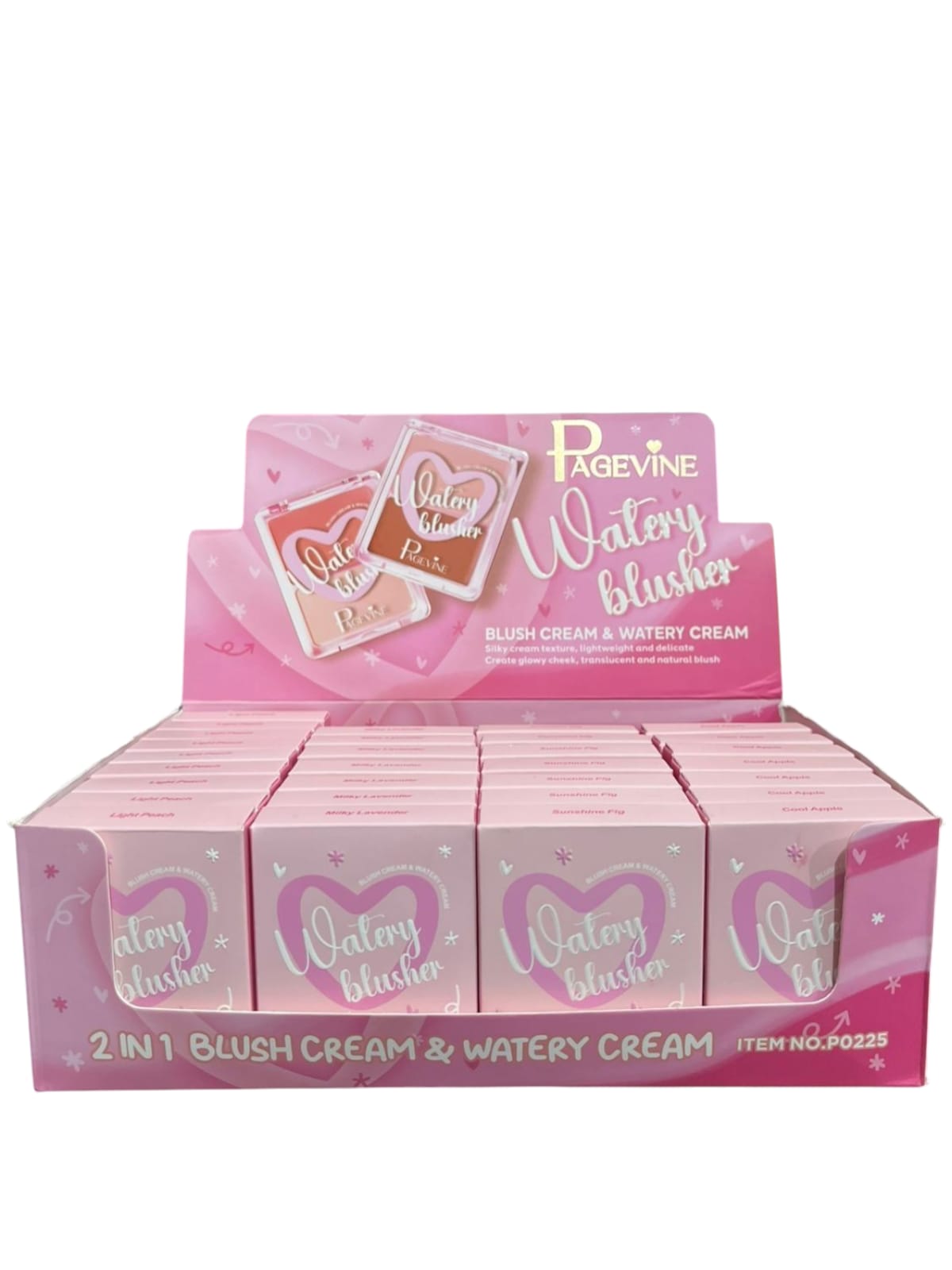 WATERY BLUSHER RUBOR EN CREMA Y GEL PAGEVINE (P0225)
