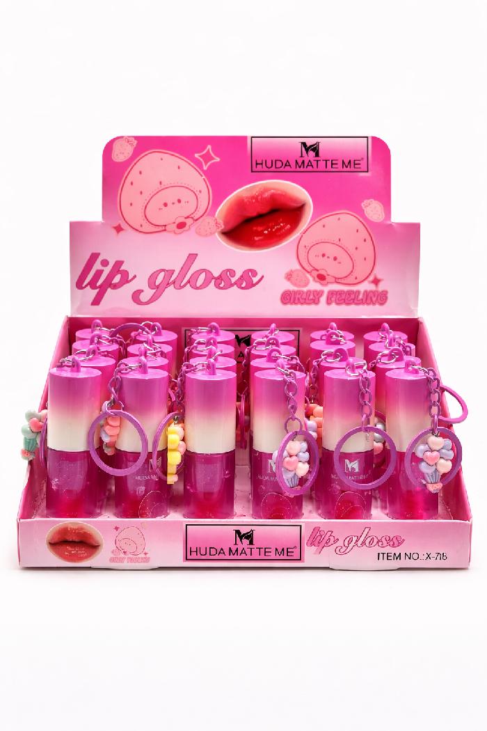 LIP GLOSS LLAVERITO HUDA MATTE (X-718)